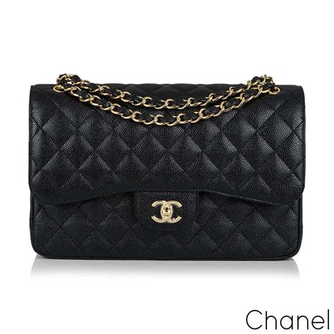 chanel classic double flap jumbo black|Chanel jumbo flap bag price.